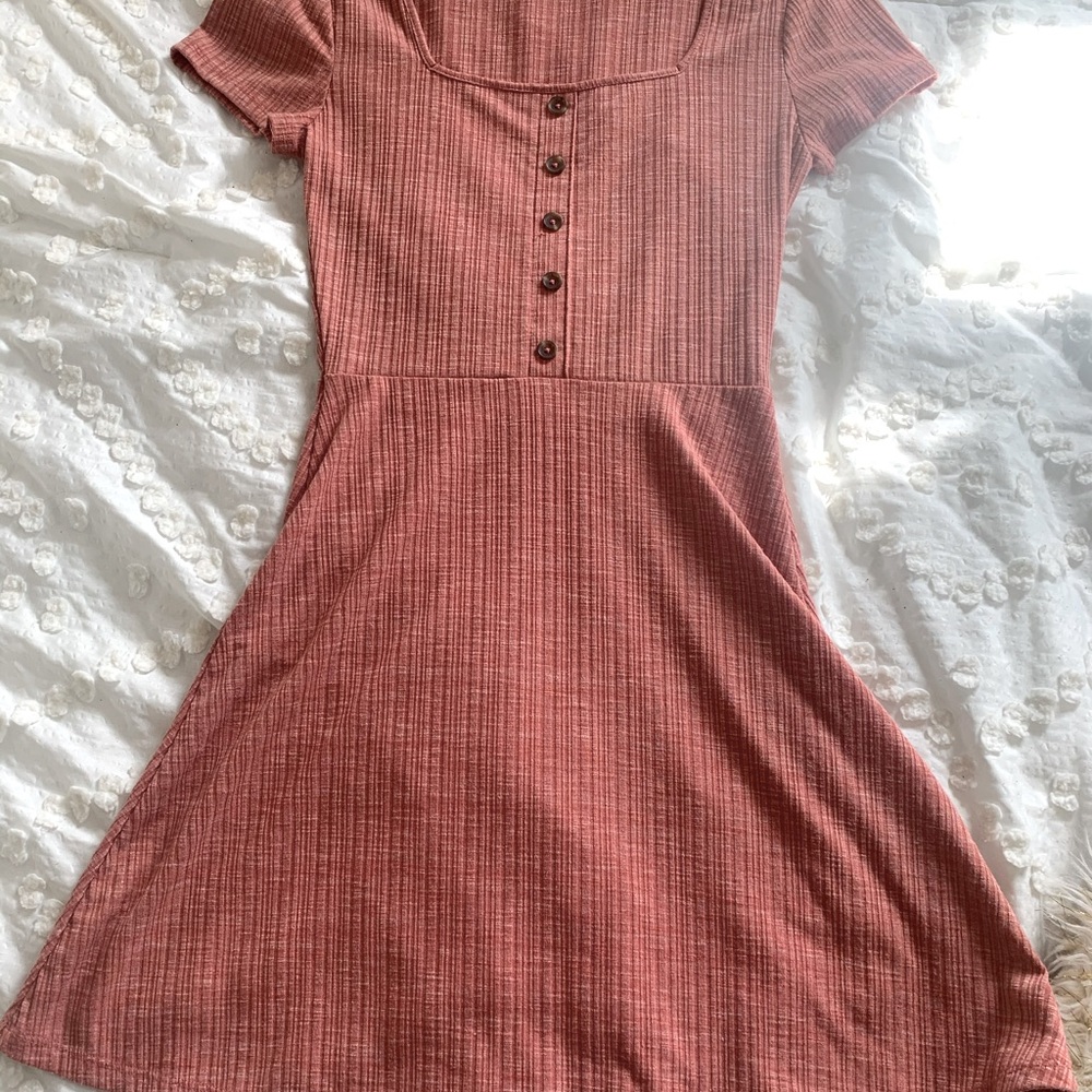 Arizona Jeans Pink Button Dress-Size XS
